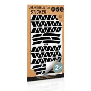 Reflektoren Borgen Reflektor Sticker Aufkleber 2er Set für Fahrrad und Helm