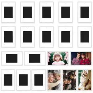 Kühlschrankmagnete mit Bilderrahmen von Kurtzy 100 Stück für Fotos