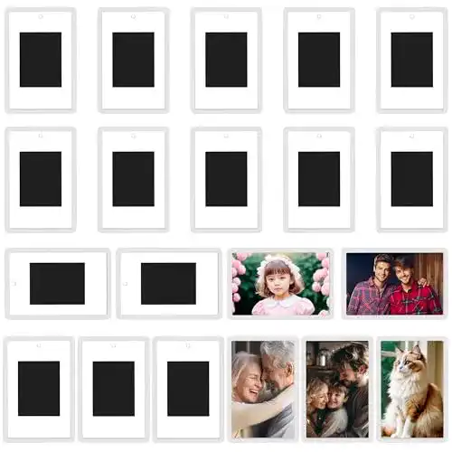 Kühlschrankmagnete mit Bilderrahmen von Kurtzy 100 Stück für Fotos