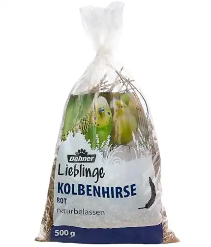 Kolbenhirse Dehner Vogelfutter rot 500 g für Vögel und Nager