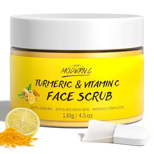 Gesichtspeeling mit Kurkuma und Vitamin C für eine klare Haut