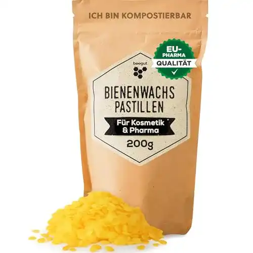 Bienenwachs Beegut Pastillen zertifiziertes Produkt für Kosmetik