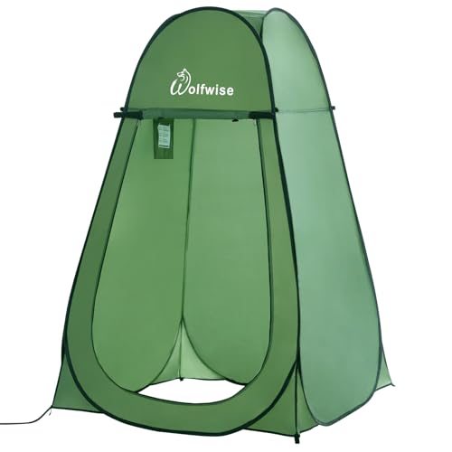 Duschzelt Wolfwise Pop-Up Toilettenzelt für Camping und Outdoor