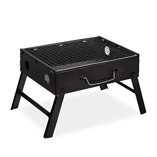 Kleiner Holzkohlegrill von Relaxdays für Camping und Grillpartys