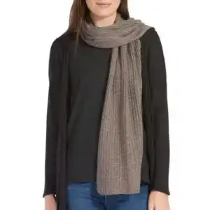Kaschmir-Schal von Fishers Finery für Damen in Schwarz und Cappuccino