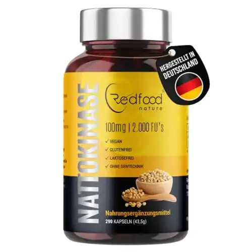 Nattokinase Redfood Kapseln hochdosiert 290 Kapseln à 100 mg