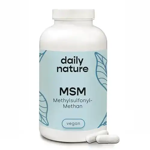 MSM-Kapseln dailynature mit 1600 mg Methylsulfonylmethan pro Tagesdosis