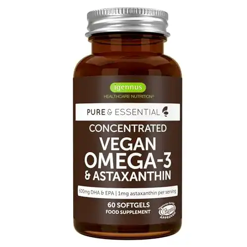Algenöl-Kapseln von Igennus Healthcare Nutrition mit Omega 3 vegan