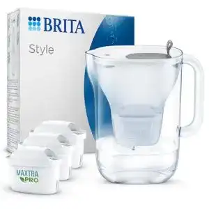 Brita-Wasserfilter Brita Wasserfilter-Kanne Style grau (2,4l)