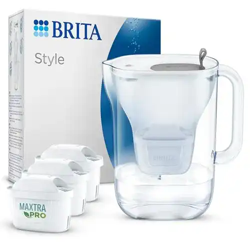 Brita-Wasserfilter Brita Wasserfilter-Kanne Style grau (2,4l)