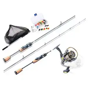 Miroefishing Spinnruten-Set Angelcombo für Forellen und Barschangeln