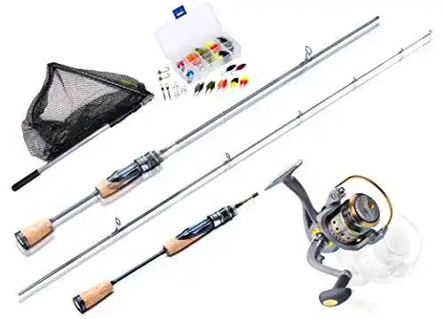 Miroefishing Spinnruten-Set Angelcombo für Forellen und Barschangeln