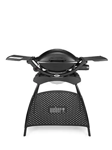 Weber Q2000 Gasgrill mit Standfuß und 55 x 39 cm Grillfläche