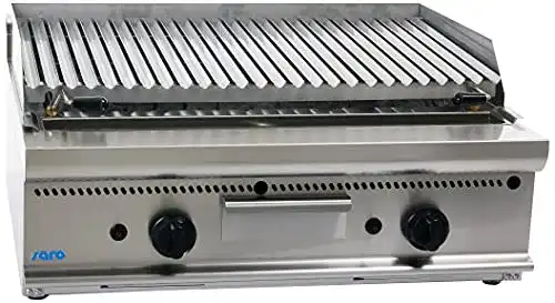 Gasgrill Saro 423-1265 E7/BS2BB mit Edelstahlrost und Lavastein