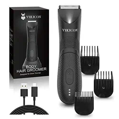 Intimrasierer VIKICON Elektrischer Body Trimmer für Männer