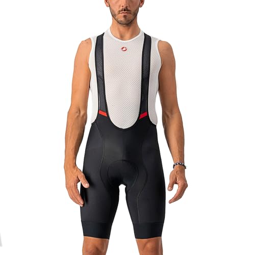 Bibshorts Herren Castelli 4520006 Competizione Bib Schwarz-Weiß XL