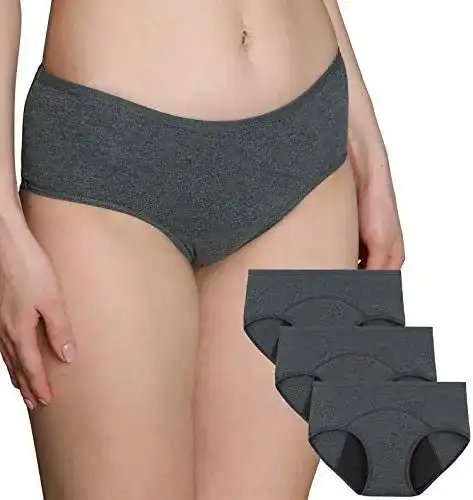 Periodenunterwäsche INNERSY Damen Menstruationsslips im 3er Pack