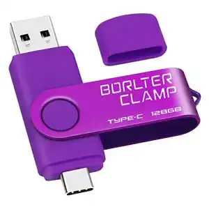 Borlter Clamp Type C USB Stick 128GB mit Dual-USB-Anschluss