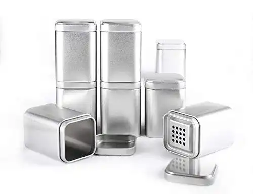 Gewürzdosen Set von Spicebar mit Aromadeckel und Etiketten