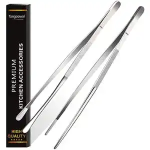 Kochpinzette Rivoean 2 Stück 30 cm Edelstahl für Küche und Grill