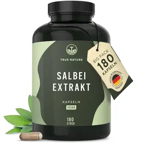 Salbei Kapseln True Nature – 180 Kapseln – Hochdosiert 10:1
