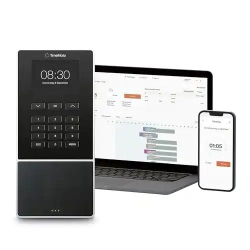 Stempeluhr TimeMoto TM-616 – Zeiterfassungssystem mit RFID