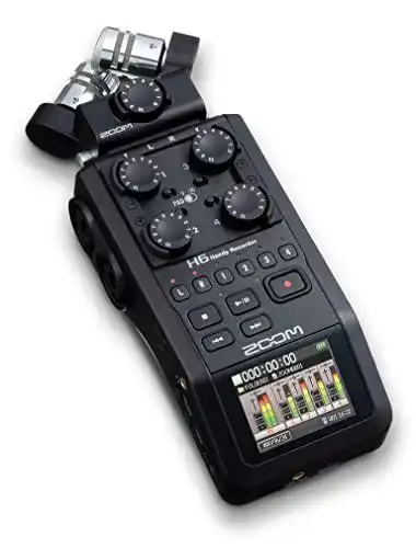 Zoom H6 Tragbarer 6-Spur-Recorder für Mikrofon- und Line-Quellen