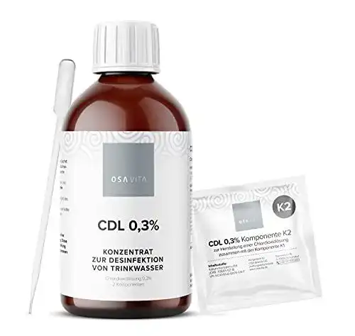 Chlordioxid Osavita CDL 0,3% Konzentrat – Wirksamkeitstest EN1276 und EN13623