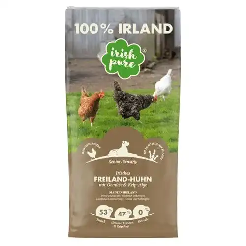 Hundefutter mit hohem Fleischanteil für Senioren von Irish Pure