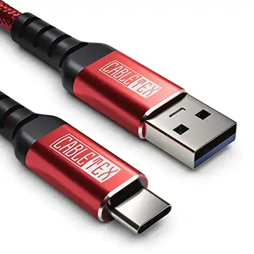 USB 3.0 auf USB-C Kabel 1,5m mit 60W Schnellladung und Nylonmantel