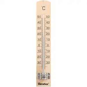 Innenthermometer Metaltex 298005 mit analoger Anzeige in Braun
