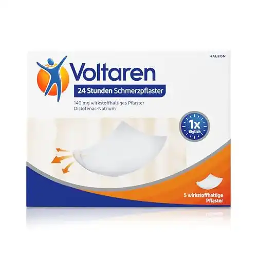 Schmerzpflaster Voltaren 24 Stunden mit Diclofenac für akute Schmerzen