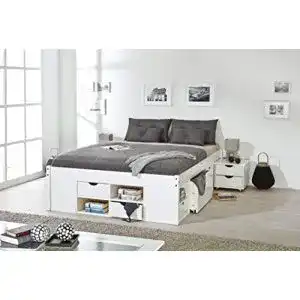 Stauraumbett 140×200 Inter Link mit Schubladen und Lattenrost