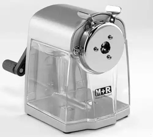 Anspitzer mit Kurbel M+R 709840000 – Kurbel-Spitzmaschine für Bleistifte