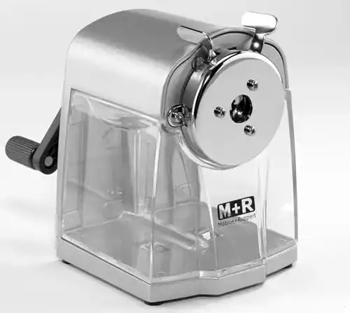 Anspitzer mit Kurbel M+R 709840000 – Kurbel-Spitzmaschine für Bleistifte