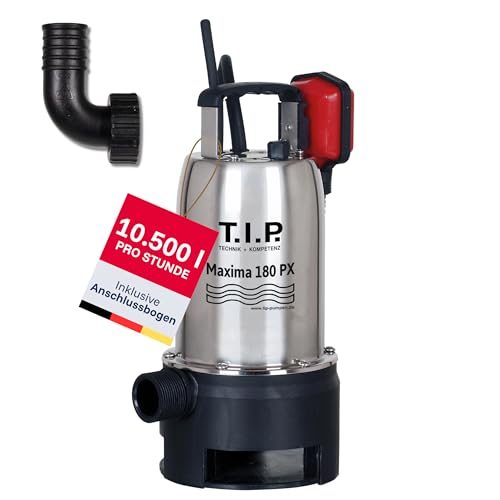 T.I.P. 30121 Schmutzwasser Tauchpumpe mit Edelstahlgehäuse