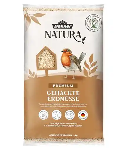 Dehner Natura Premium Wildvogelfutter mit gehackten Erdnüssen, 5 kg
