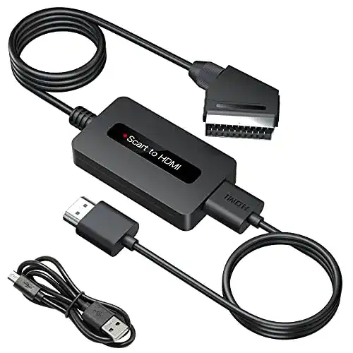 Scart auf HDMI Konverter mit HDMI- und Scart-Kabel