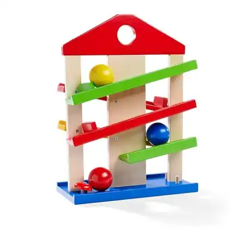 Eichhorn Kugelbahn Haus aus Holz für Kinder