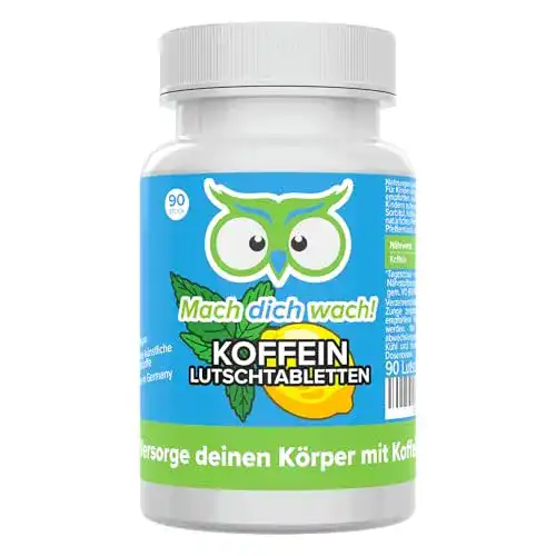 Koffeintabletten und Lutschpastillen mit 100mg Koffein