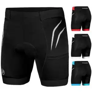 Fahrradhose Unisex Forrider mit gepolstertem Sitzpolster für Herren und Damen
