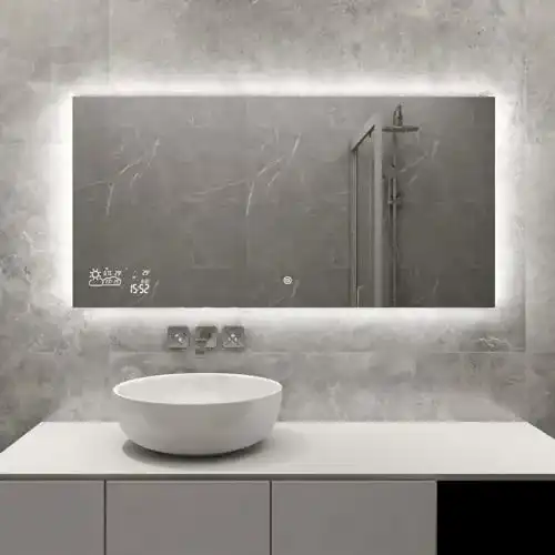 Heidenfeld Infrarotheizung Spiegel HF-HS200 mit Touchpanel und WiFi
