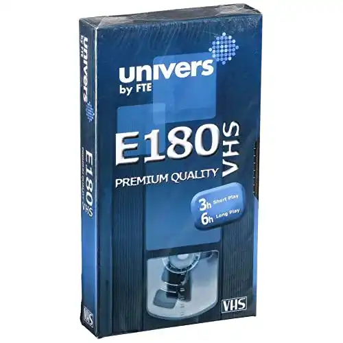 Videokassetten FTE Maximal Univers E180, schwarz