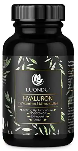 Hyaluronsäure-Kapseln Luondu 500mg hochdosiert – 90 Stück