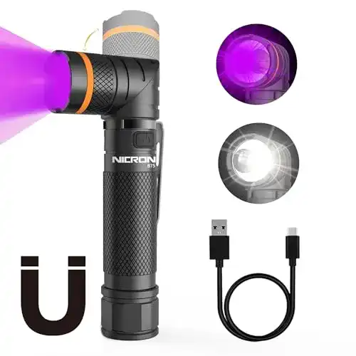 Taschenlampe mit 1000 Lumen und UV-Licht von NICRON B75