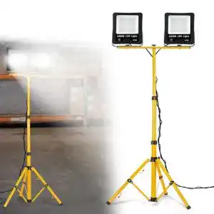 Baustrahler mit Stativ Fivmen 2x100W 8500LM LED Arbeitsleuchte