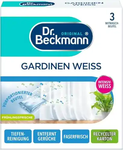 Gardinenwaschmittel Dr. Beckmann für strahlend weiße Vorhänge