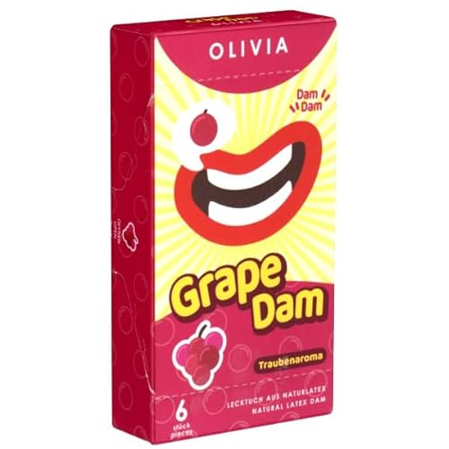 Lecktuch Olivia Dams Grape – farbige Lecktücher mit Trauben-Aroma