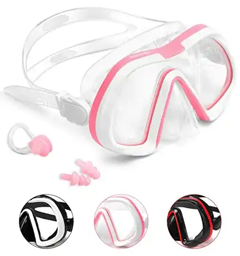Tauchmaske HIKOTEY Taucherbrille, Unisex mit Antibeschlag
