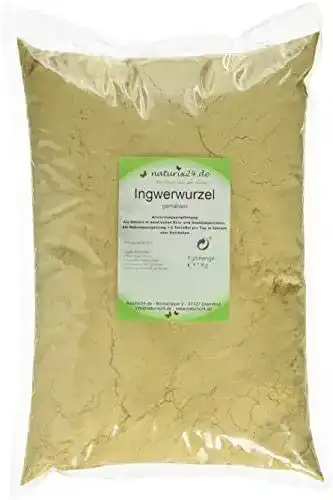 Ingwertee Naturix24 Ingwerpulver, 1 kg Packung